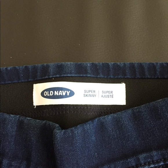 New Old Navy pull on jeans legging dark blue - Picture 4 of 4
